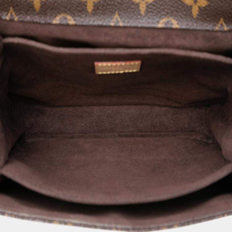 Pre Owned Louis Vuitton Brown Monogram Pochette Metis