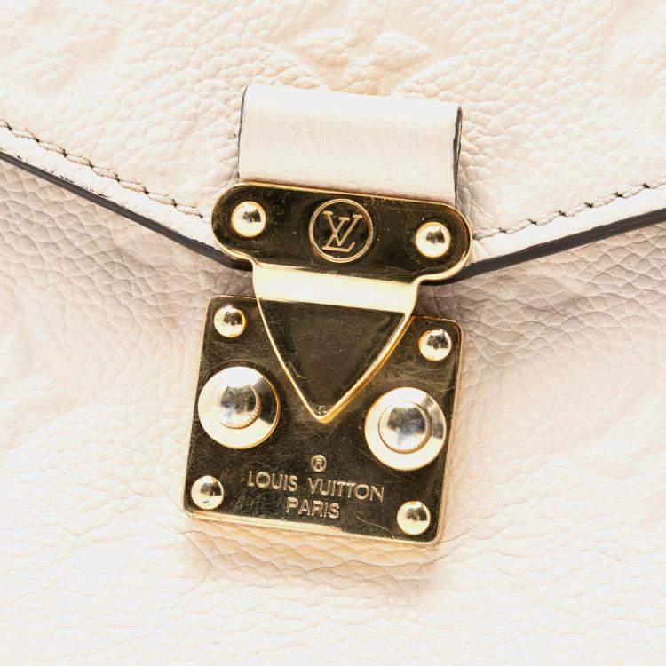Pre Owned Louis Vuitton Brown Monogram Empreinte Pochette Metis