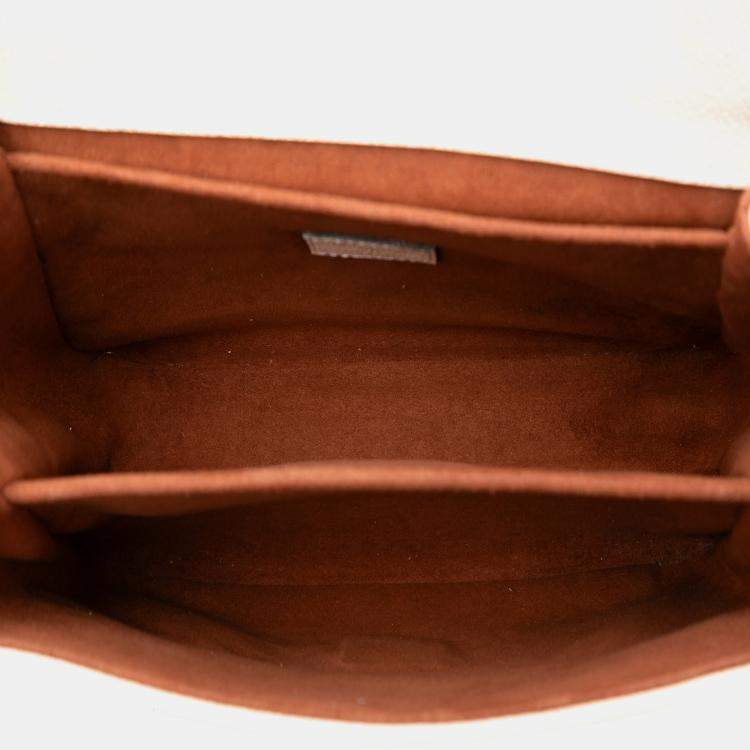 Pre Owned Louis Vuitton Brown Monogram Empreinte Pochette Metis