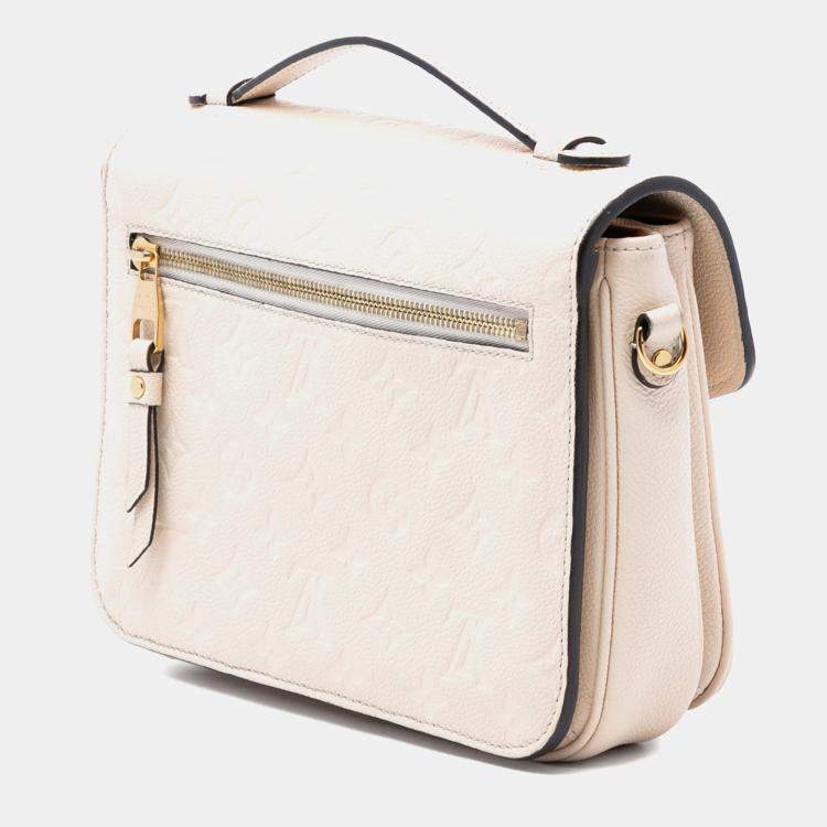 Pre Owned Louis Vuitton Brown Monogram Empreinte Pochette Metis