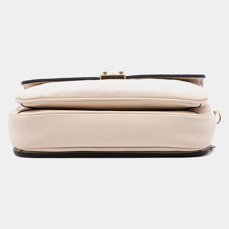 Pre Owned Louis Vuitton Brown Monogram Empreinte Pochette Metis