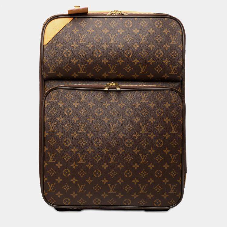 Pre Owned Louis Vuitton Brown Monogram Pegase Legere Business 55