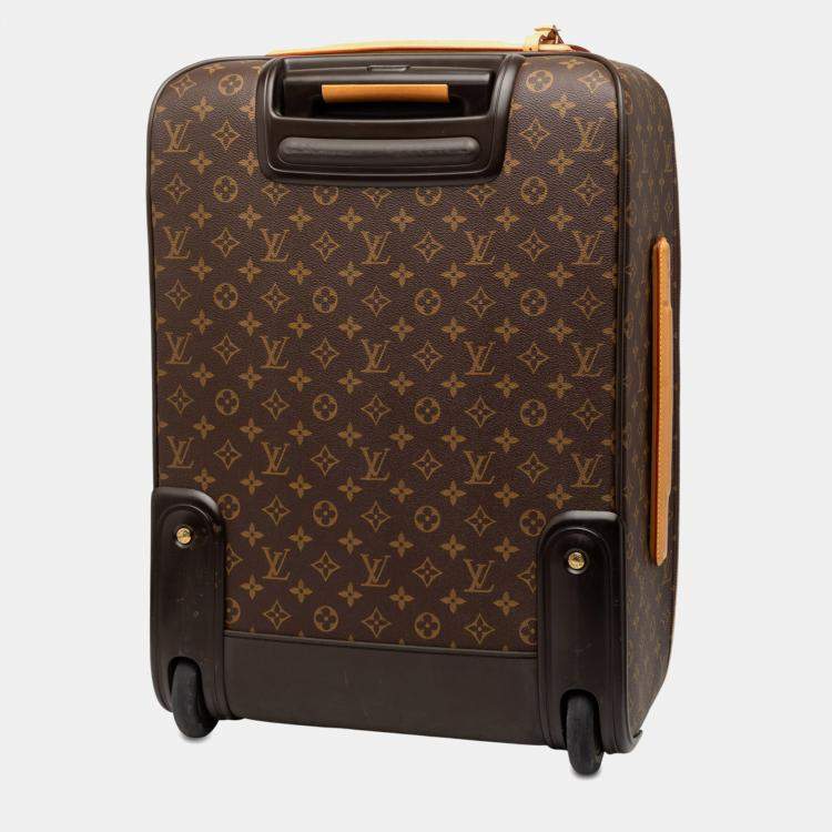 Pre Owned Louis Vuitton Brown Monogram Pegase Legere Business 55