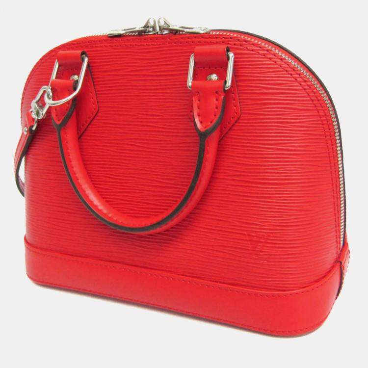 Pre Owned Louis Vuitton Coquelicots Epi Alma BB Shoulder Bag 