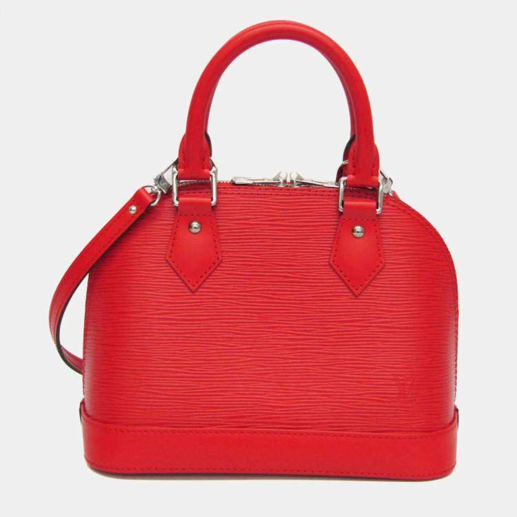 Pre Owned Louis Vuitton Coquelicots Epi Alma BB Shoulder Bag 