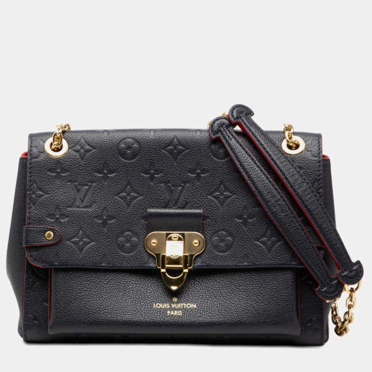 Pre Owned Louis Vuitton Blue Monogram Empreinte Vavin PM