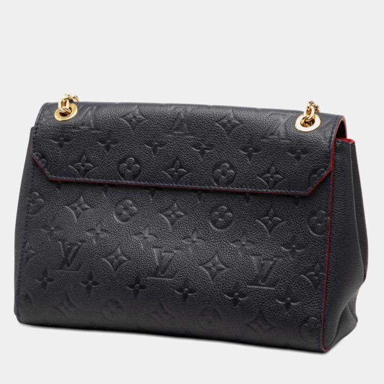 Pre Owned Louis Vuitton Blue Monogram Empreinte Vavin PM