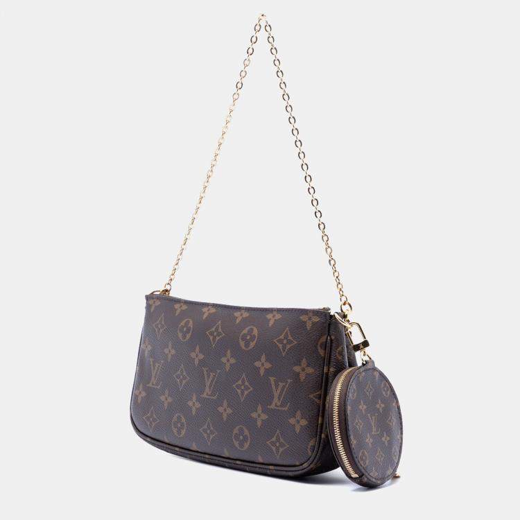 Pre Owned Louis Vuitton Brown Monogram Multi Pochette Accessoires