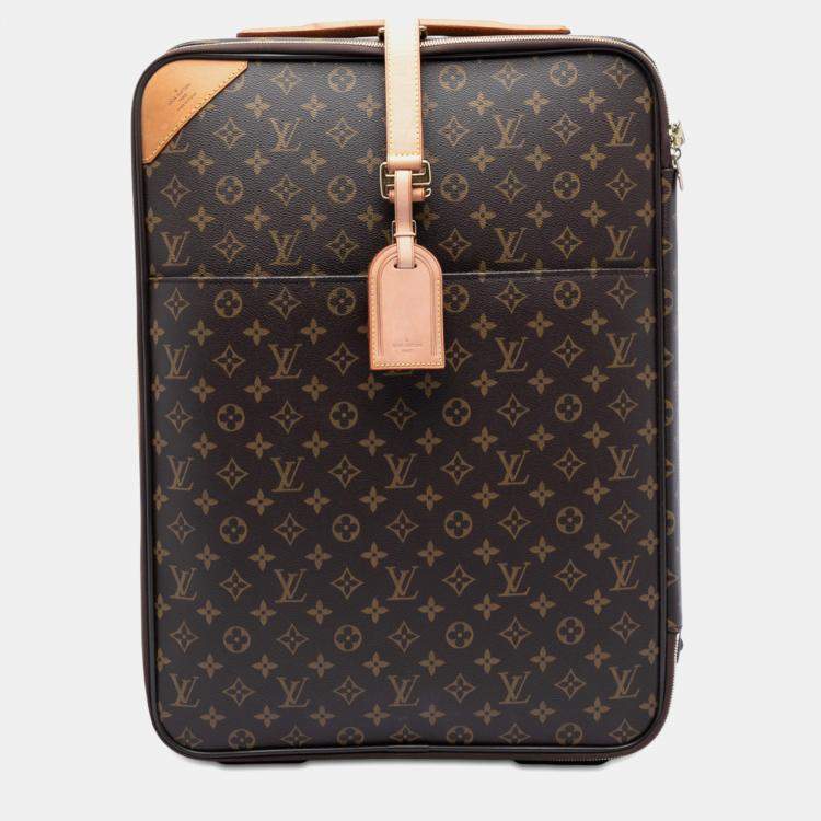 Pre Owned Louis Vuitton Brown Monogram Pegase 55