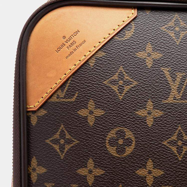 Pre Owned Louis Vuitton Brown Monogram Pegase 55