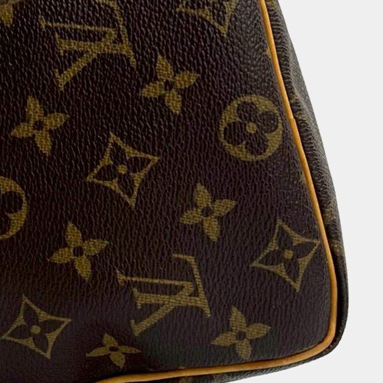Pre Owned Louis Vuitton Brown Monogram Speedy 25