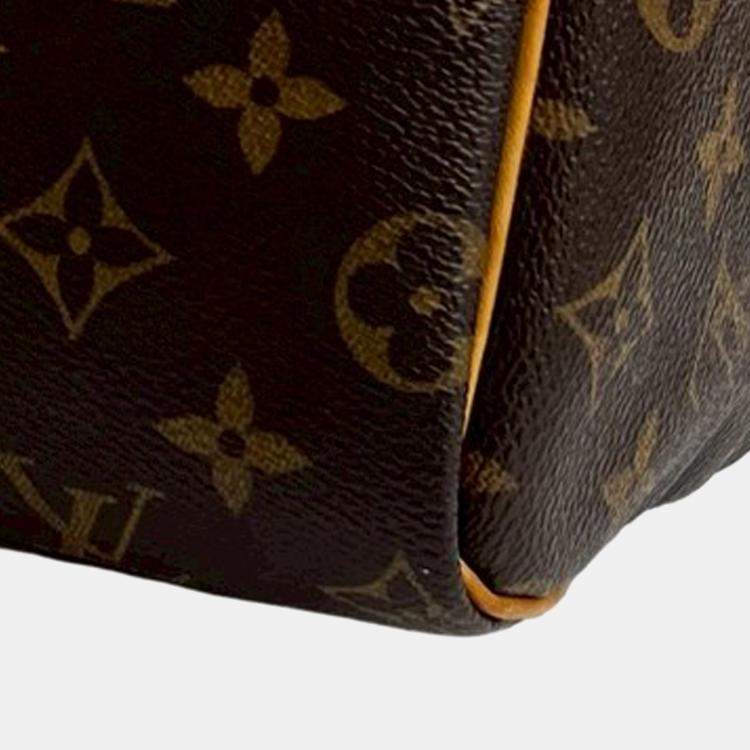 Pre Owned Louis Vuitton Brown Monogram Speedy 25