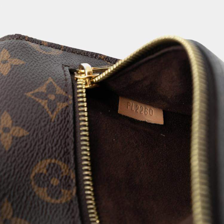 Pre Owned Louis Vuitton Brown Monogram Pochette Metis