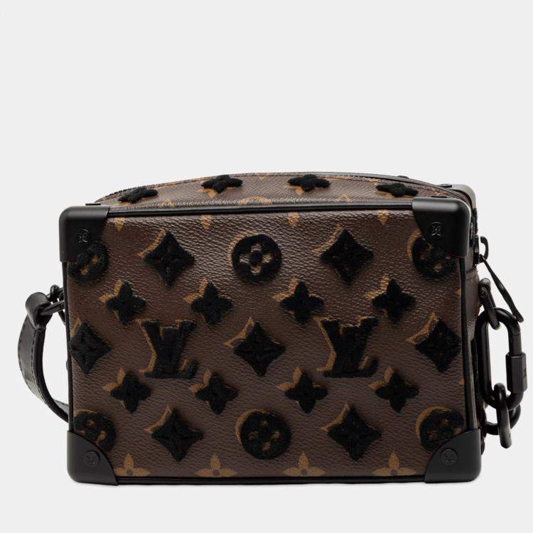 Pre Owned Louis Vuitton Brown Monogram Tuffetage Mini Soft Trunk