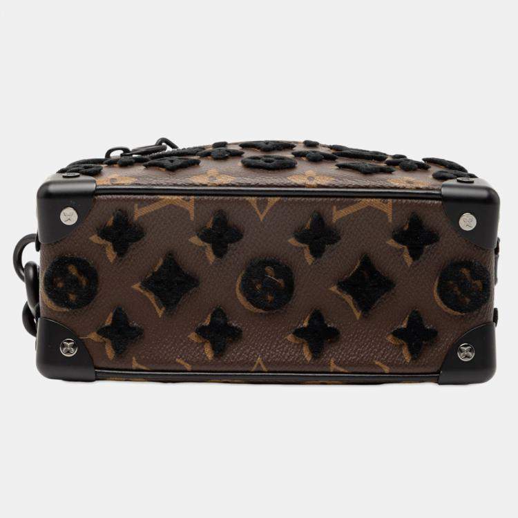 Pre Owned Louis Vuitton Brown Monogram Tuffetage Mini Soft Trunk