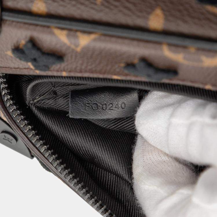 Pre Owned Louis Vuitton Brown Monogram Tuffetage Mini Soft Trunk