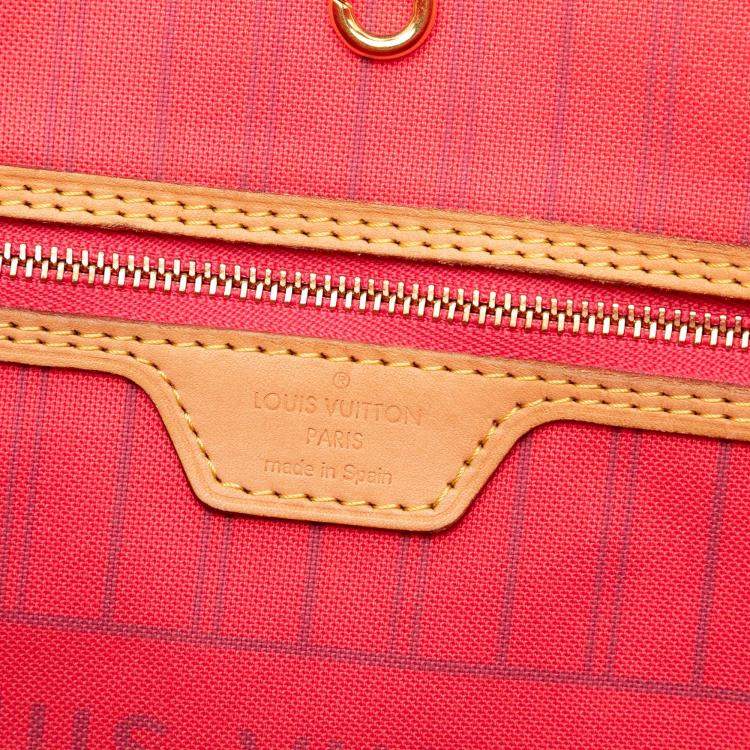 Pre Owned Louis Vuitton Brown Monogram V Neverfull MM