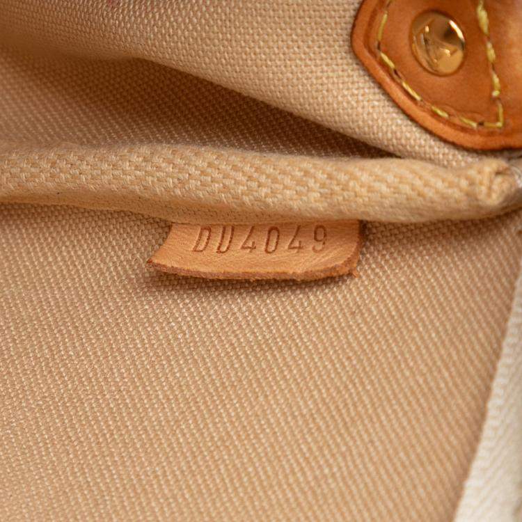 Pre Owned Louis Vuitton White Damier Azur Eva