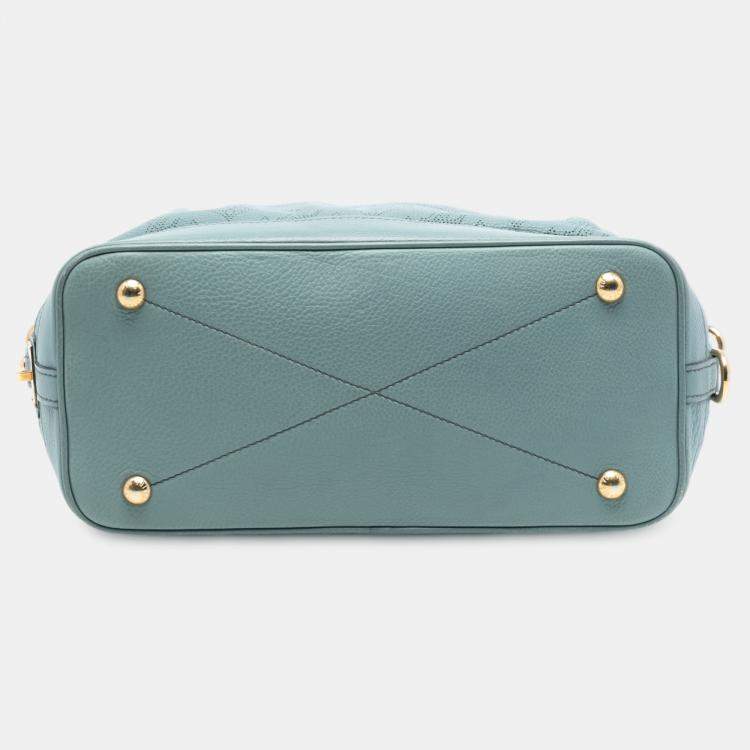 Pre Owned Louis Vuitton Blue Monogram Mahina Stellar PM