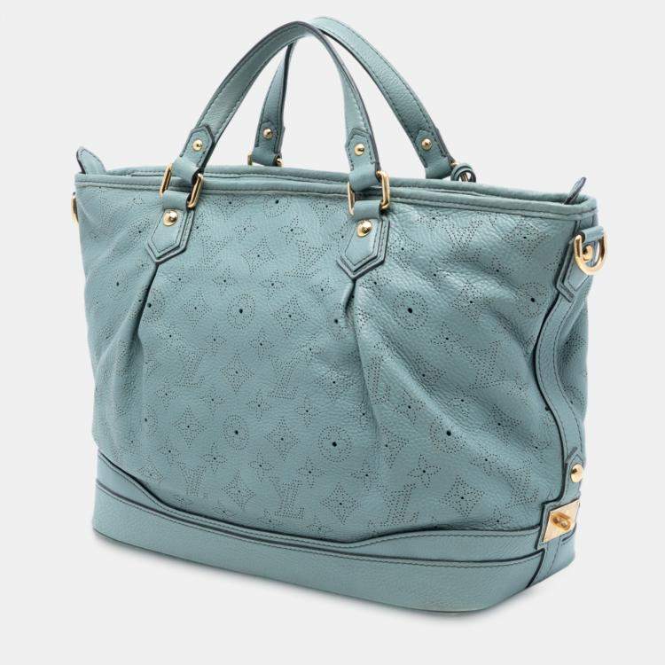 Pre Owned Louis Vuitton Blue Monogram Mahina Stellar PM
