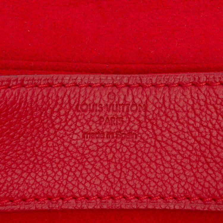 Pre Owned Louis Vuitton Brown Red Monogram Pallas Chain