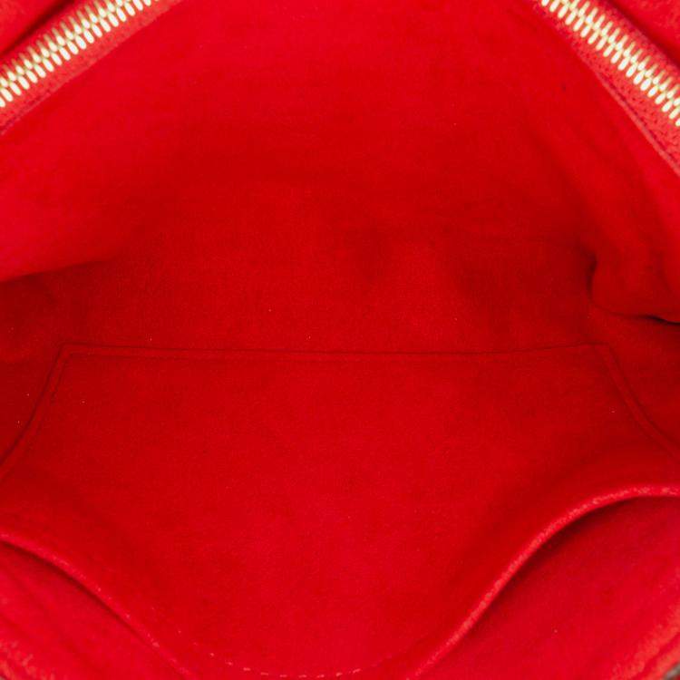 Pre Owned Louis Vuitton Brown Red Monogram Pallas Chain