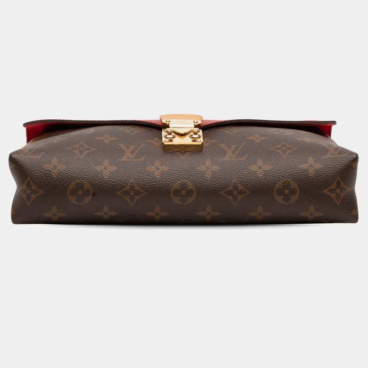 Pre Owned Louis Vuitton Brown Red Monogram Pallas Chain