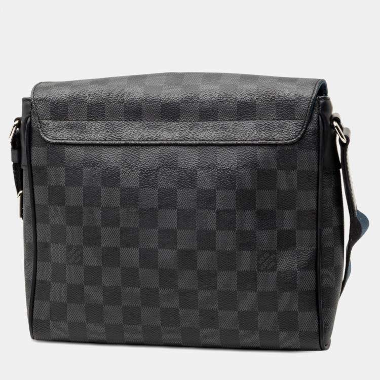 Pre Owned Louis Vuitton Black Damier Graphite District NM PM