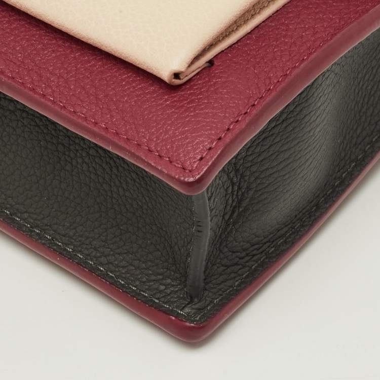 Pre Owned Louis Vuitton Mylockme Bicolor Leather Chain Pochette