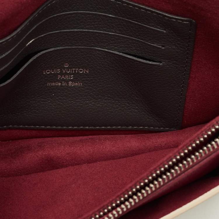 Pre Owned Louis Vuitton Mylockme Bicolor Leather Chain Pochette