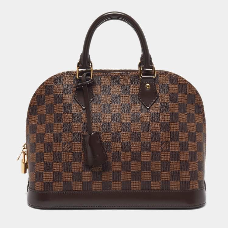 Pre Owned Louis Vuitton Alma PM Damier Ebene Canvas Bag