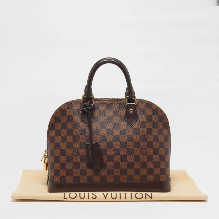 Pre Owned Louis Vuitton Alma PM Damier Ebene Canvas Bag