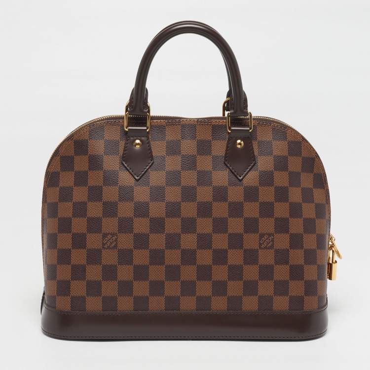 Pre Owned Louis Vuitton Alma PM Damier Ebene Canvas Bag