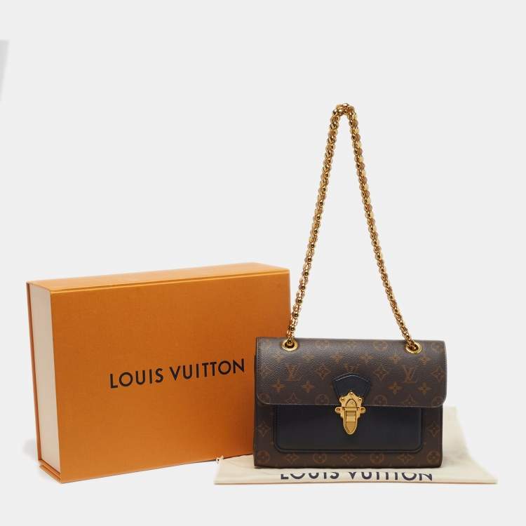 Pre Owned Louis Vuitton Victoire Black Monogram Canvas Bag