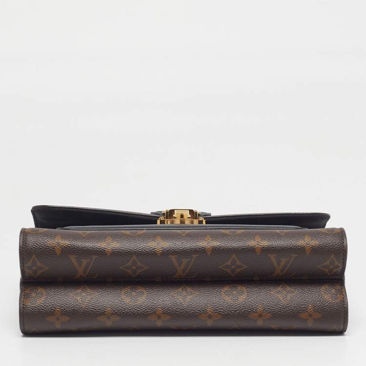 Pre Owned Louis Vuitton Victoire Black Monogram Canvas Bag
