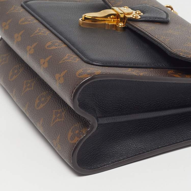 Pre Owned Louis Vuitton Victoire Black Monogram Canvas Bag