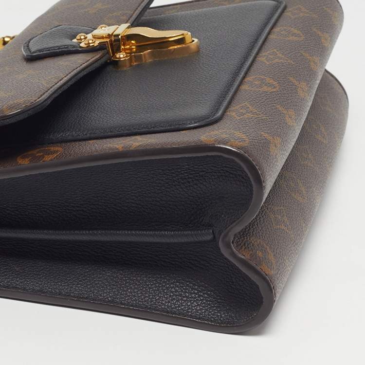 Pre Owned Louis Vuitton Victoire Black Monogram Canvas Bag