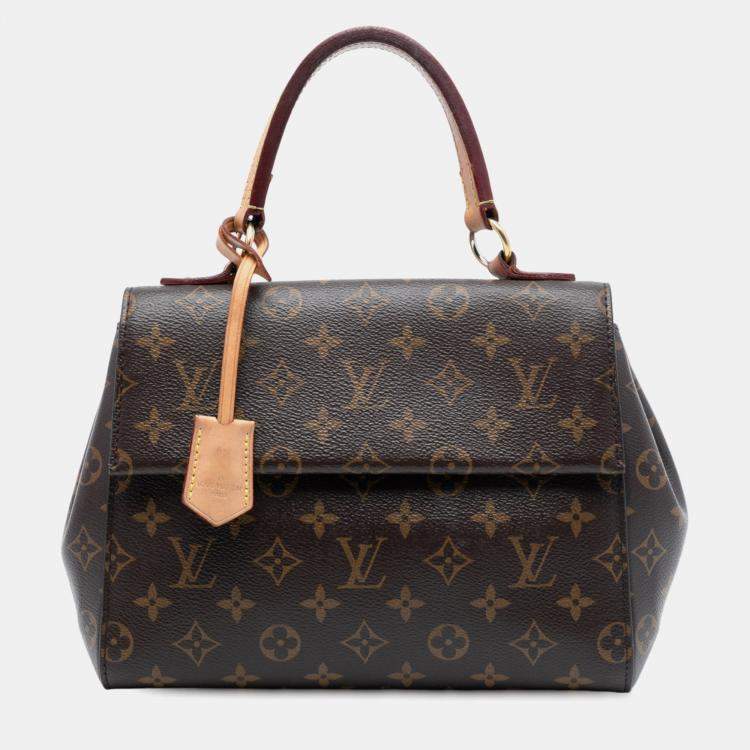 Pre Owned Louis Vuitton Brown Monogram Cluny BB