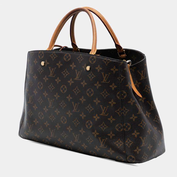 Pre Owned Louis Vuitton Brown Monogram Montaigne GM