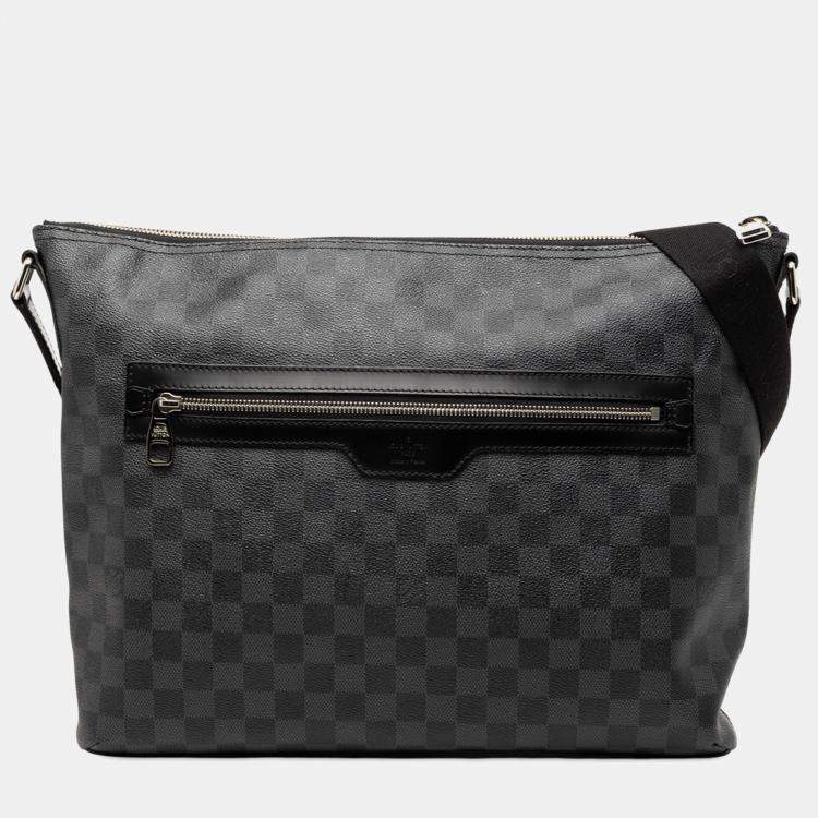 Pre Owned Louis Vuitton Black Damier Graphite Mick MM