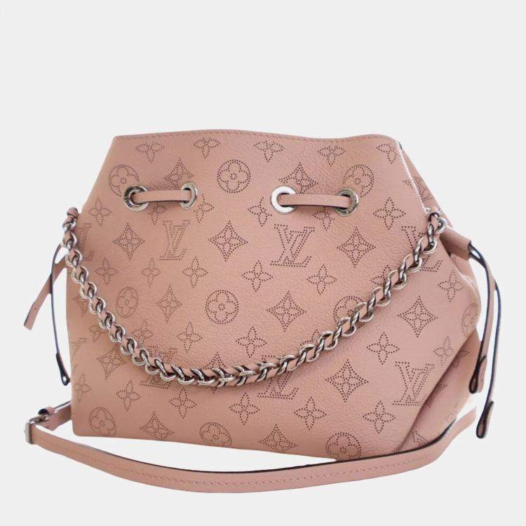 Pre Owned Louis Vuitton Pink Monogram Mahina Bella