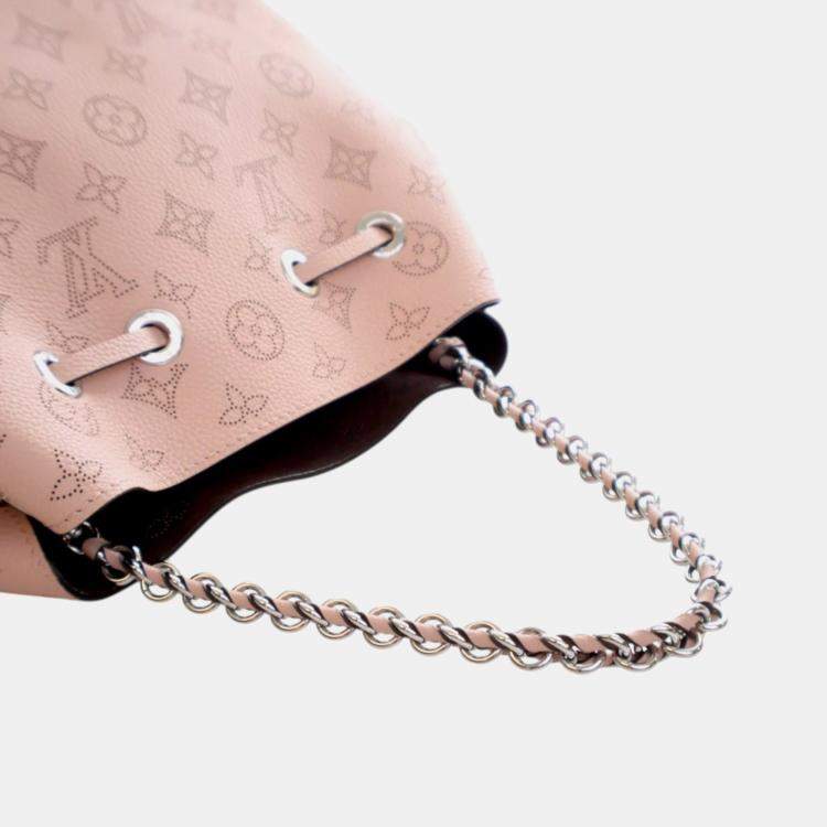 Pre Owned Louis Vuitton Pink Monogram Mahina Bella