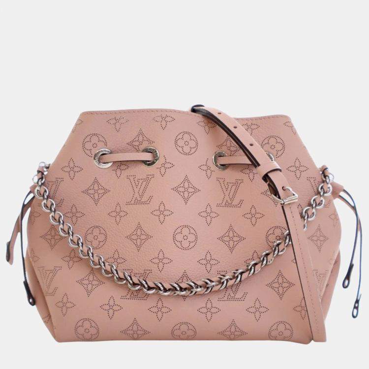 Pre Owned Louis Vuitton Pink Monogram Mahina Bella