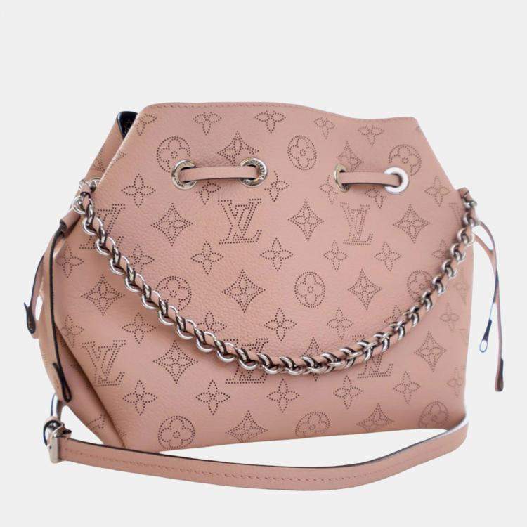 Pre Owned Louis Vuitton Pink Monogram Mahina Bella