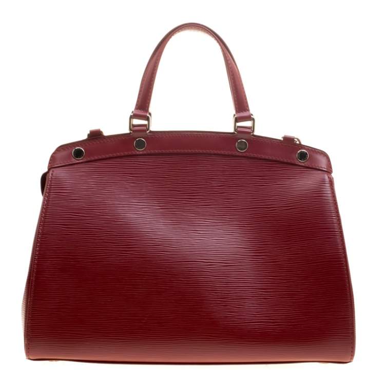Pre Owned Louis Vuitton Red Epi Leather Brea MM Bag
