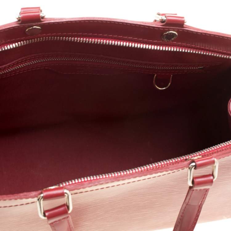 Pre Owned Louis Vuitton Red Epi Leather Brea MM Bag