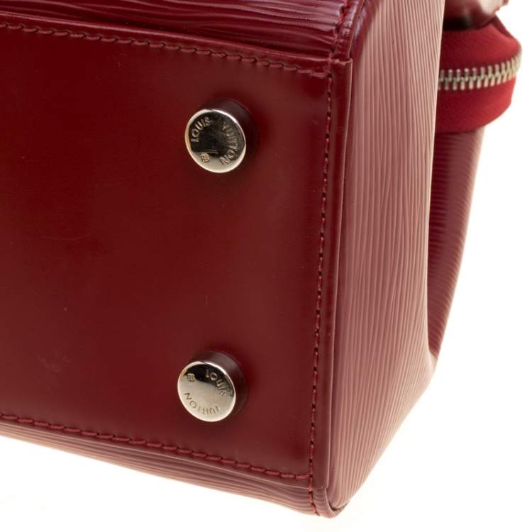 Pre Owned Louis Vuitton Red Epi Leather Brea MM Bag