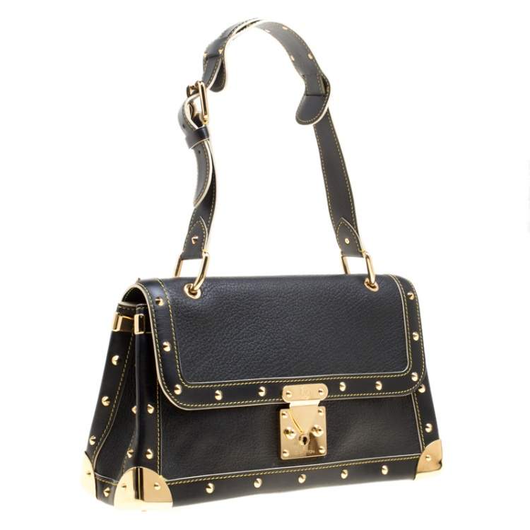 Pre Owned Louis Vuitton Black Suhali Leather Le Talentueux Bag