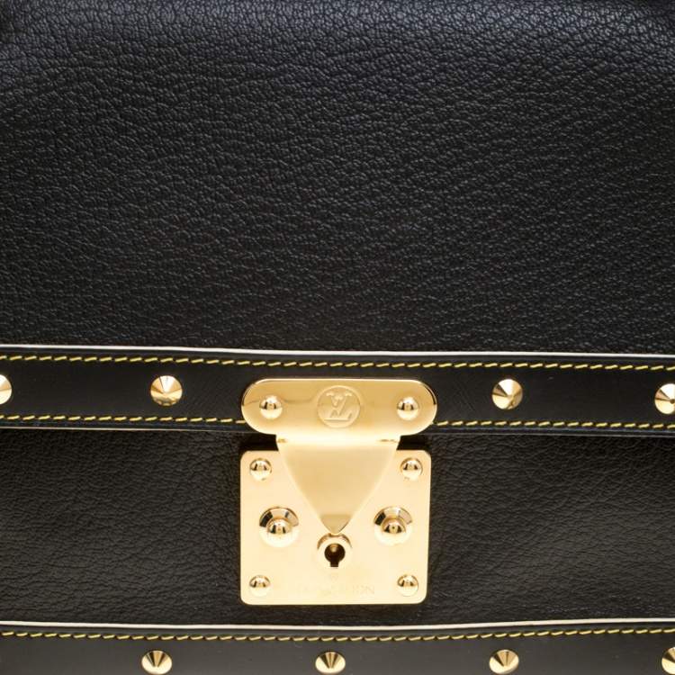 Pre Owned Louis Vuitton Black Suhali Leather Le Talentueux Bag