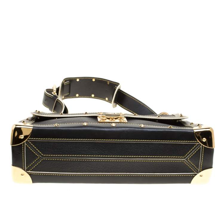 Pre Owned Louis Vuitton Black Suhali Leather Le Talentueux Bag